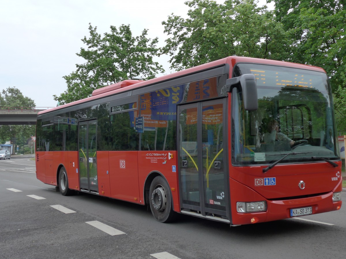 (150'131) - RVS Karlsruhe - KA-SB 373 - Irisbus am 26. April 2014 in Speyer, Technik-Museum