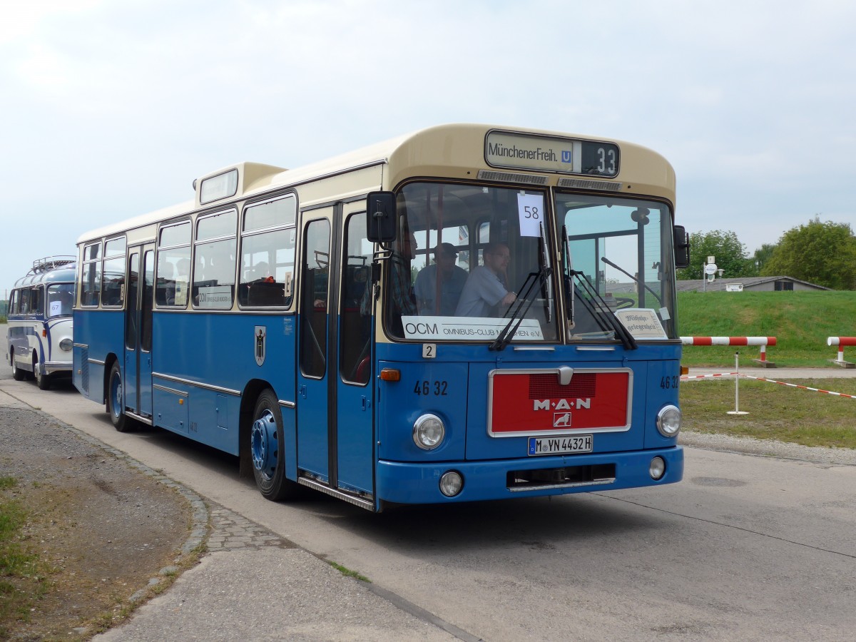 (150'199) - MVG Mnchen (OCM) - Nr. 4632/M-YN 4432H - MAN am 26. April 2014 in Speyer, Technik-Museum