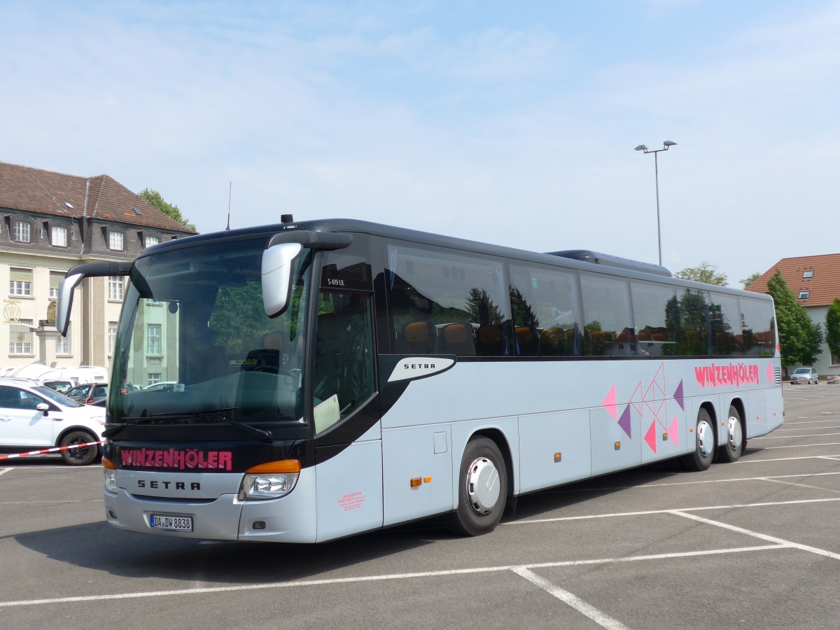 (150'307) - Winzenhler, Gross-Zimmern - DA-DW 8838 - Setra am 26. April 2014 in Speyer, Technik-Museum