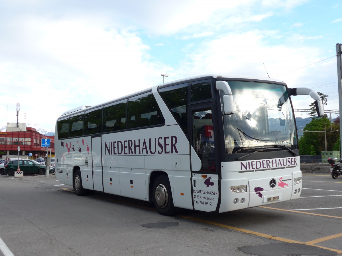 (150'521) - Niederhauser, Gerzensee - BE 29'771 - Mercedes am 8. Mai 2014 in Thun, CarTerminal