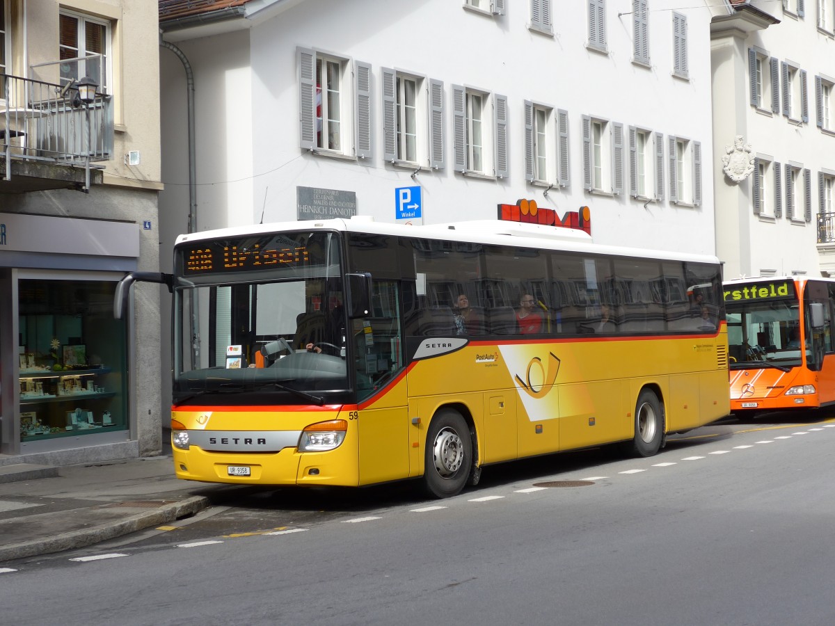 (150'534) - AAGU Altdorf - Nr. 59/UR 9358 - Setra am 10. Mai 2014 in Altdorf, Telldenkmal