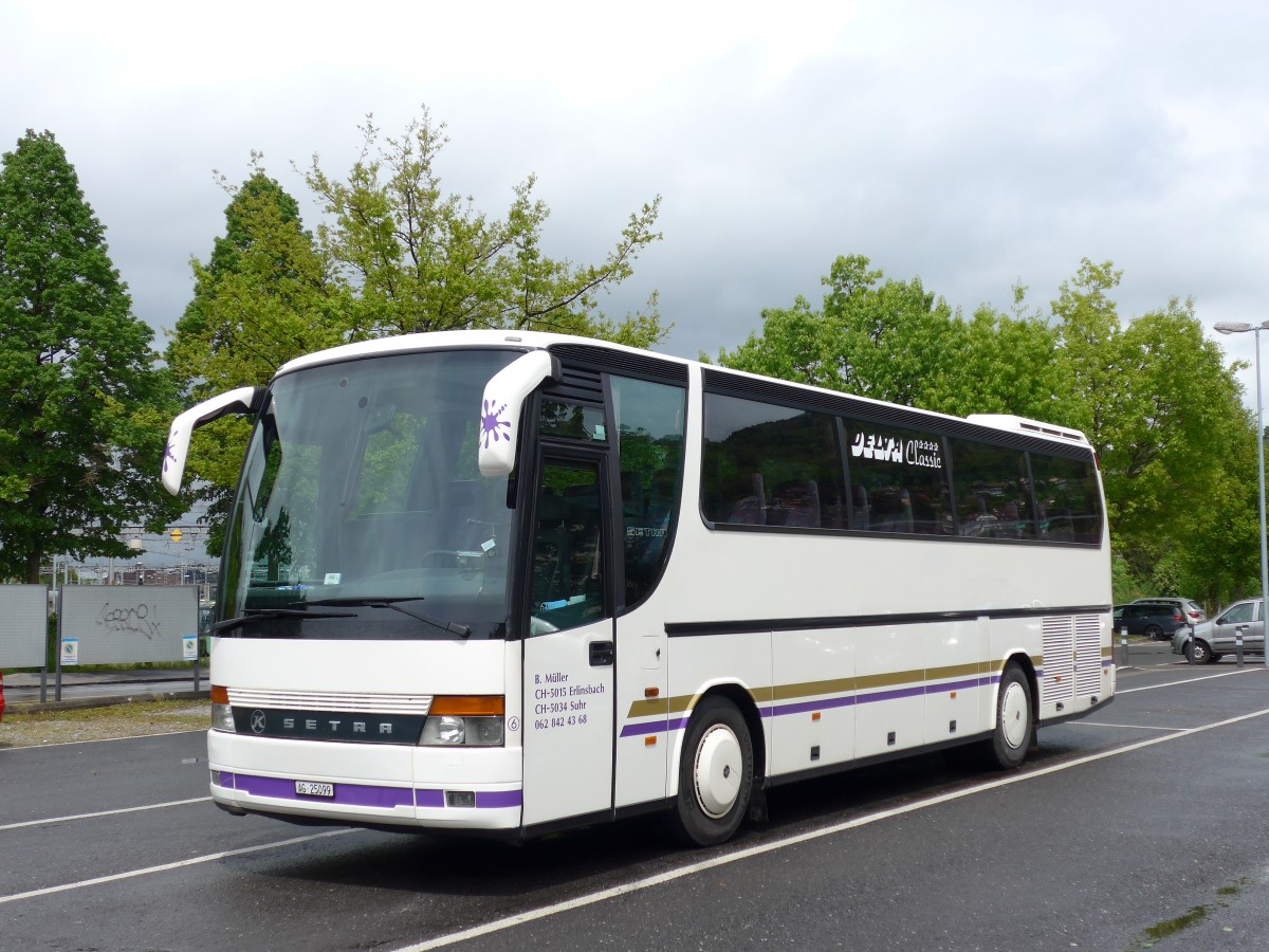 (150'653) - Mller, Suhr - Nr. 6/AG 25'099 - Setra am 13. Mai 2014 in Thun, Seestrasse