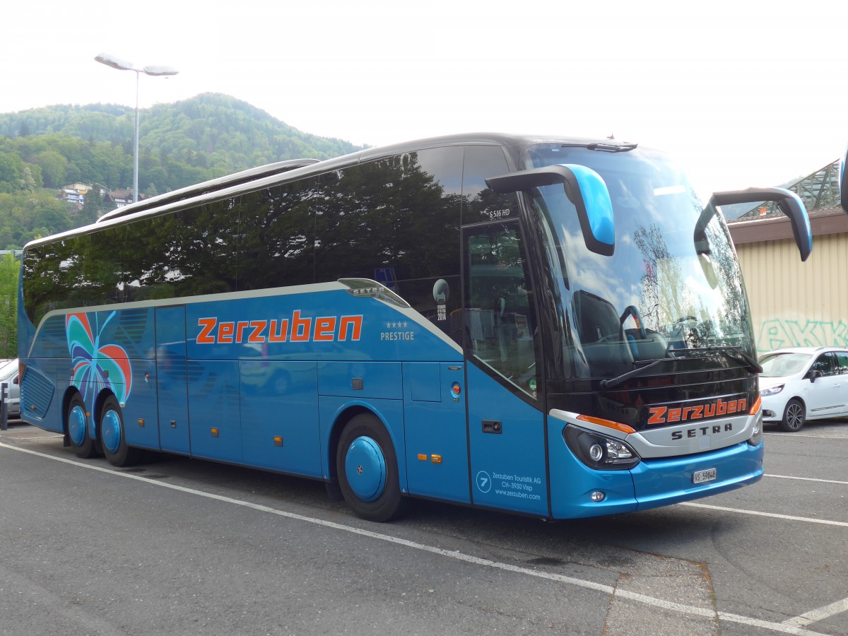 (150'660) - Zerzuben, Visp-Eyholz - Nr. 7/VS 59'848 - Setra am 16. Mai 2014 in Thun, Seestrasse