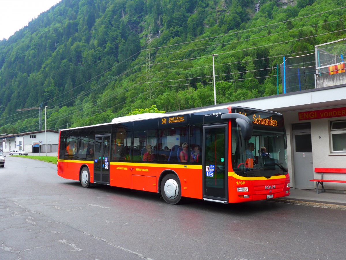 (151'825) - AS Engi - Nr. 1/SP/GL 7701 - MAN am 23. Juni 2014 in Engi, Vorderdorf