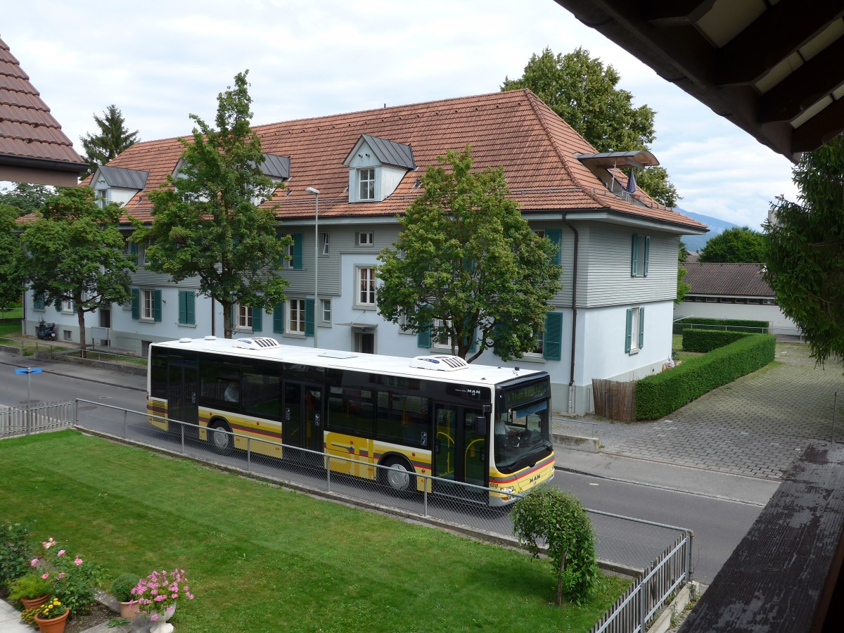 (152'049) - STI Thun - Nr. 128/BE 800'128 - MAN am 5. Juli 2014 in Thun-Lerchenfeld, Langestrasse 