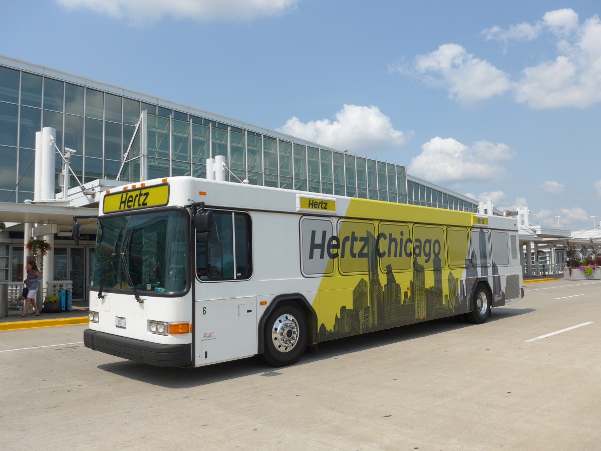 (153'375) - Hertz, Chicago - Nr. 6/5411 N - Gillig am 20. Juli 2014 in Chicago, Airport O'Hare