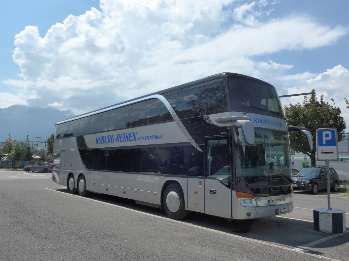 (153'524) - Kyburg Reisen, Effretikon - GL 2026 - Setra am 1. August 2014 in Thun, Seestrasse