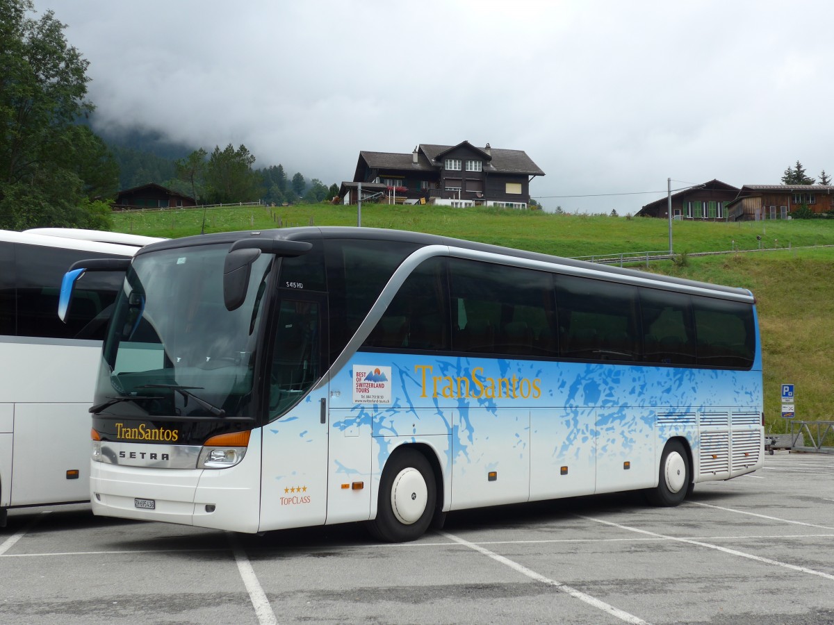 (153'580) - TranSantos, Schfflisdorf - ZH 695'436 - Setra am 3. August 2014 in Grindelwald, Grund