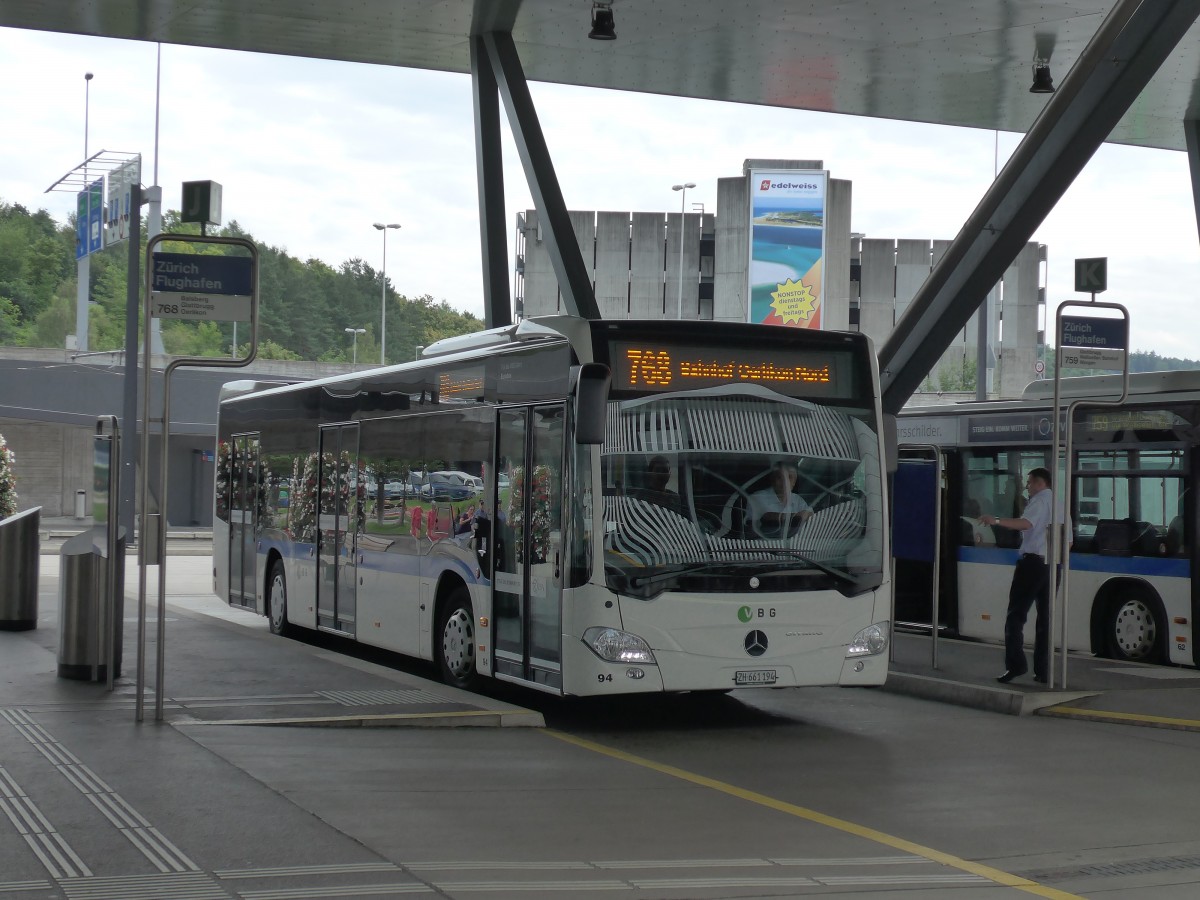 (153'606) - Welti-Furrer, Zrich - Nr. 94/ZH 661'194 - Mercedes am 4. August 2014 in Zrich, Flughafen