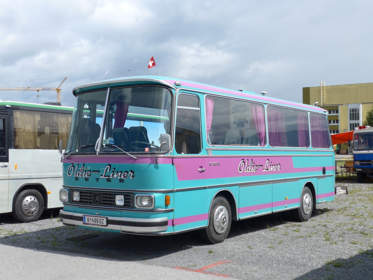 (153'771) - Aus Oesterreich: Wstner, Bezau - B 499 DZ - Setra am 16. August 2014 in Altsttten, Allmendplatz