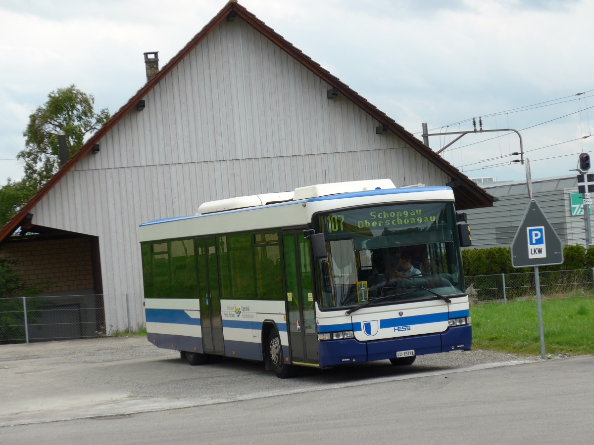 (154'136) - BSF Hochdorf - Nr. 8/LU 15'731 - Scania/Hess am 19. August 2014 in Hitzkirch, Agrola