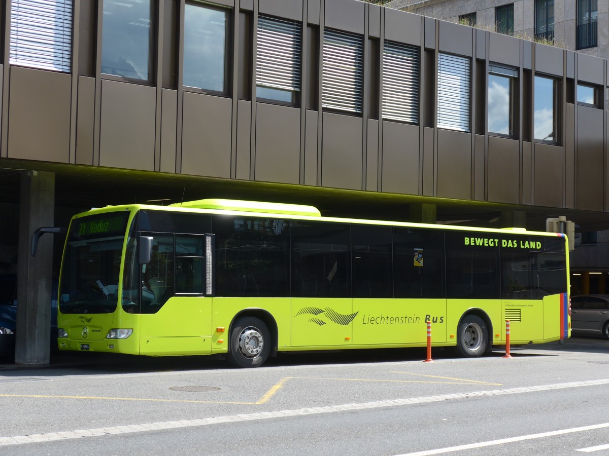 (154'333) - LBA Vaduz - Nr. 14/FL 39'814 - Mercedes am 21. August 2014 in Vaduz, Post