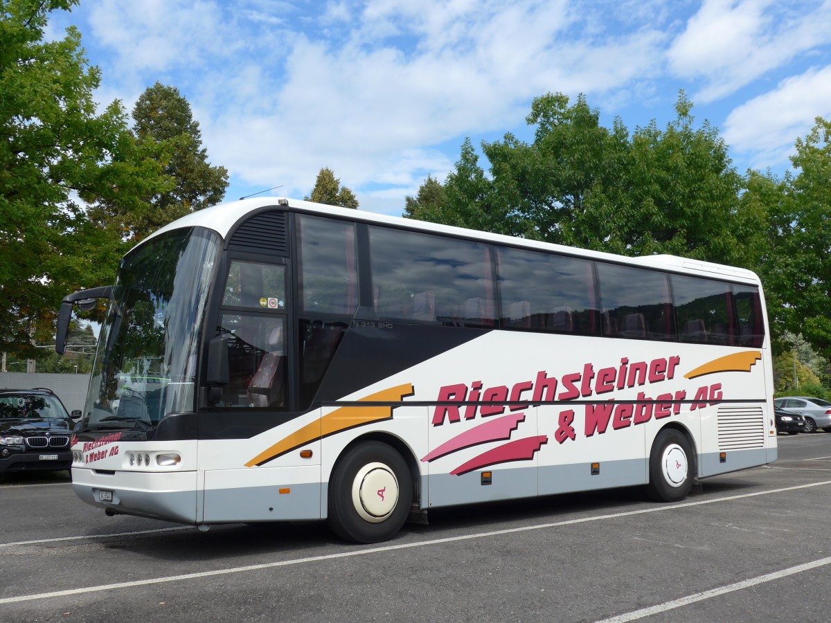 (154'455) - Riechsteiner&Weber, Muri - AG 6544 - Neoplan am 29. August 2014 in Thun, Seestrasse