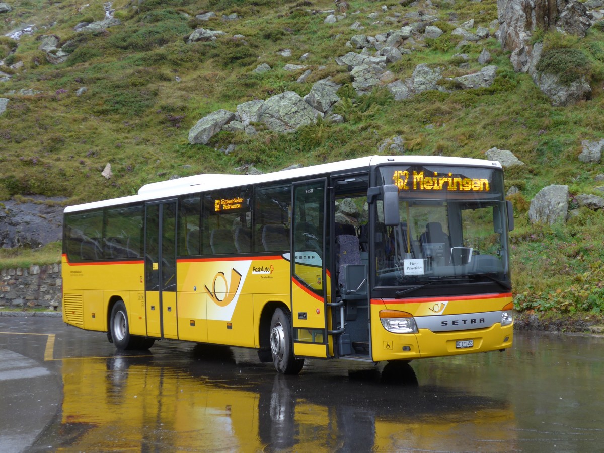 (154'859) - AVG Meiringen - Nr. 73/BE 171'453 - Setra am 1. September 2014 in Susten, Steingletscher