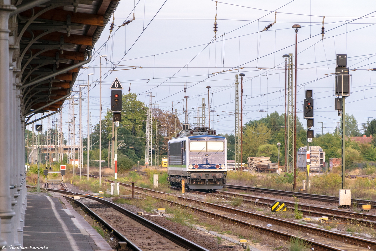 155 048-6 (155 213-2) IntEgro Verkehr GmbH wartet in Stendal auf neue Einsätze. 22.09.2016