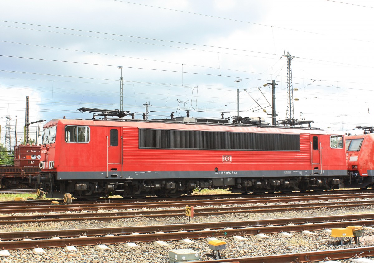 155 056-5 war am 23. August 2014 in Mainz-Bischofsheim.