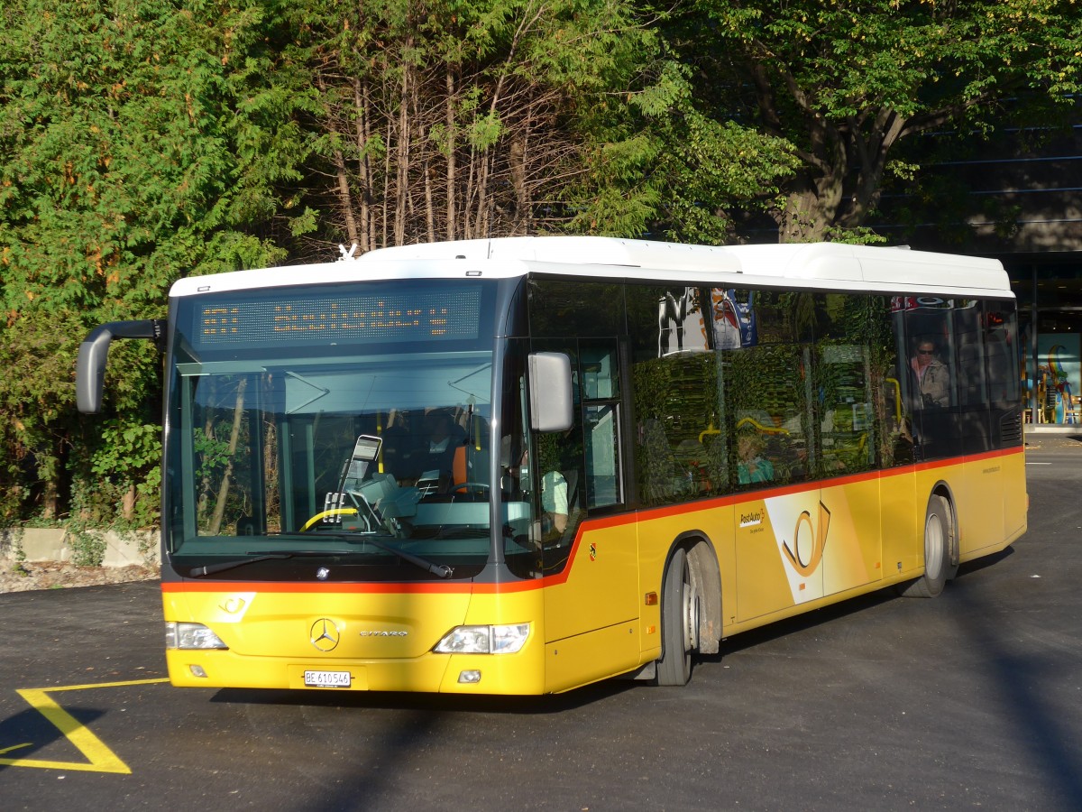 (155'355) - PostAuto Bern - BE 610'546 - Mercedes am 23. September 2014 beim Bahnhof Interlaken West