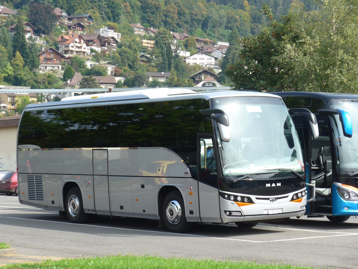 (155'362) - Bushandel, Dagmersellen - LU 250'179 - MAN/Beulas am 24. September 2014 in Thun, Seestrasse