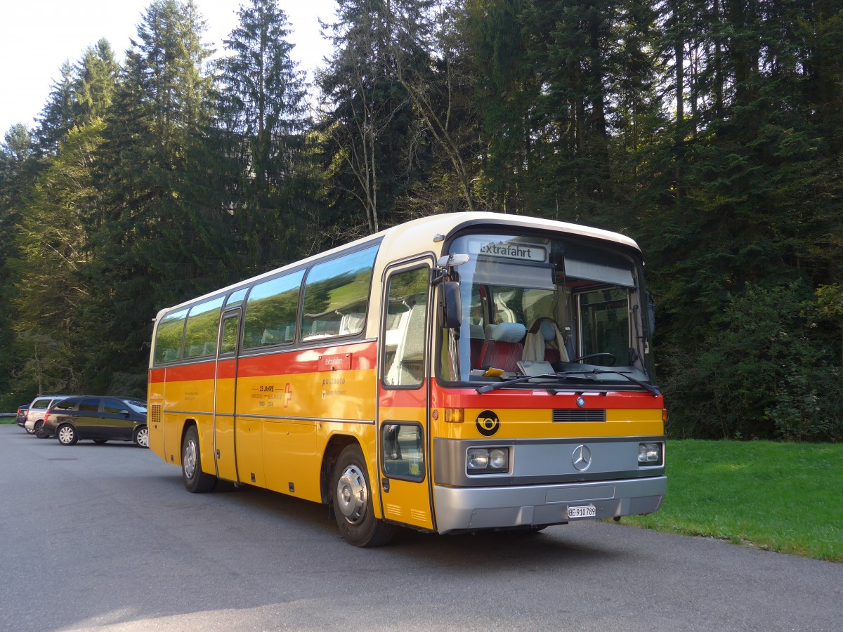 (155'393) - Buzzi, Bern - BE 910'789 - Mercedes (ex Mattli, Wassen) am 27. September 2014 in Wolhusen, Fontanne-Pintli