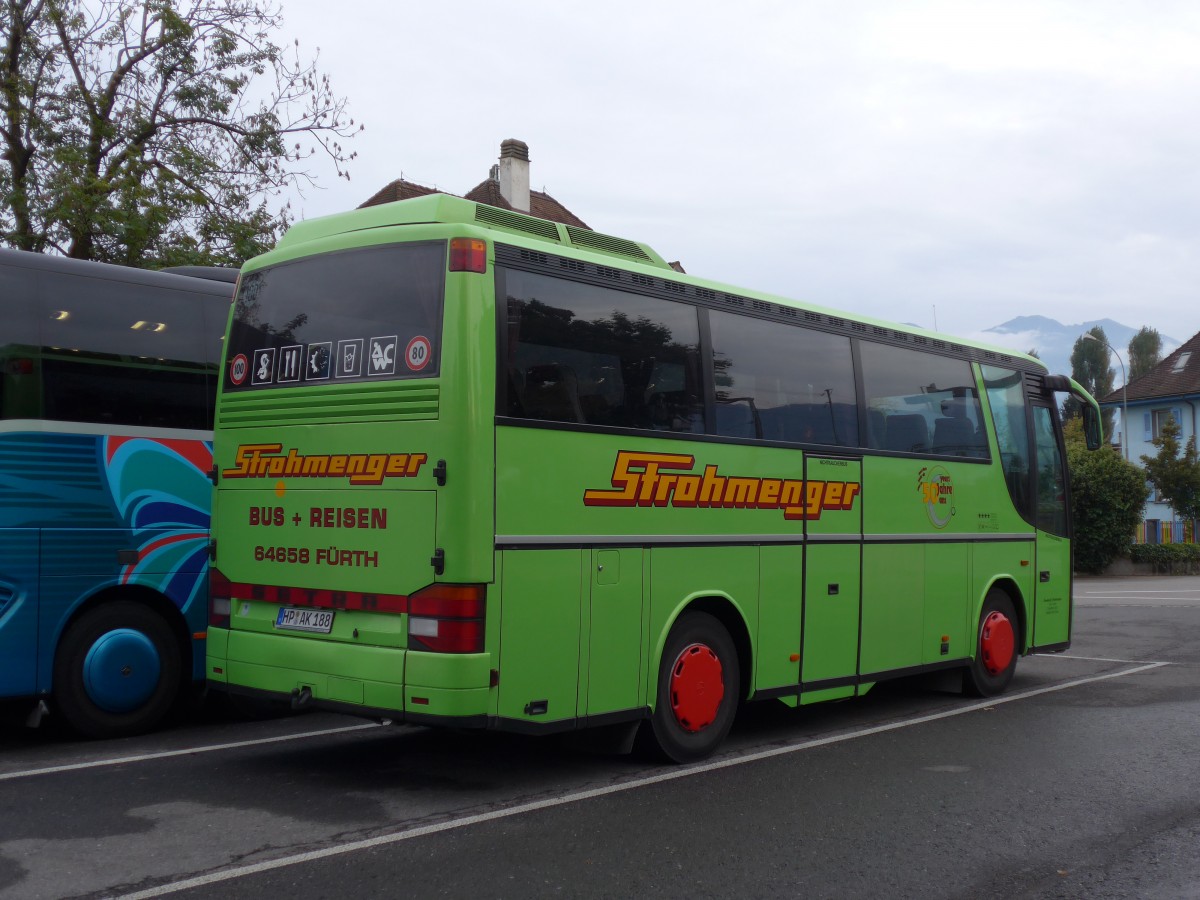 (155'422) - Aus Deutschland: Strohmenger, Frth - HP-AK 188 - Setra am 30. September 2014 in Thun, Seestrasse