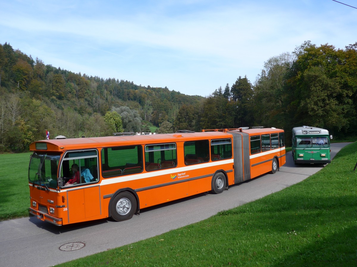 (155'505) - ZVB Zug (RWB) - Nr. 35/SZ 200'091 - FBW/Hess am 5. Oktober 2014 bei Oberburg