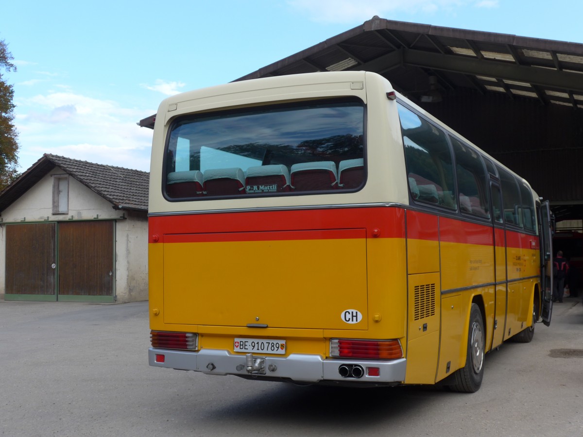 (155'556) - Buzzi, Bern - BE 910'789 - Mercedes (ex Mattli, Wassen) am 5. Oktober 2014 in Oberburg, Ziegelgut