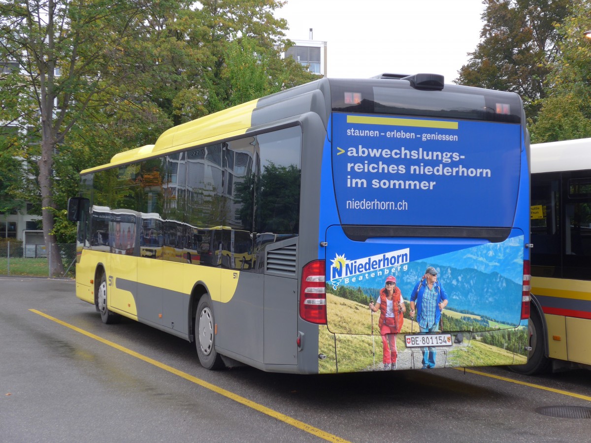 (155'587) - STI Thun - Nr. 154/BE 801'154 - Mercedes am 10. Oktober 2014 bei der Schifflndte Thun