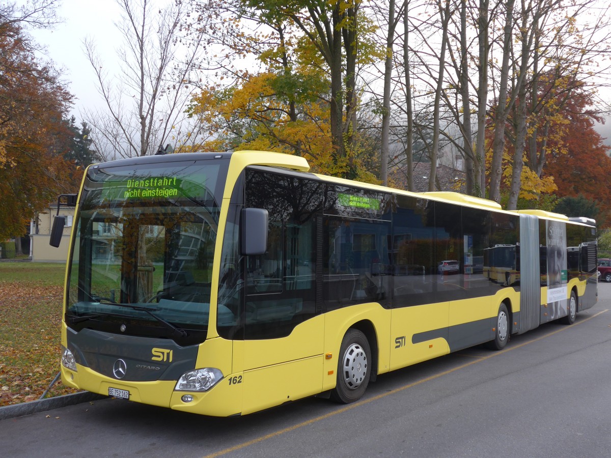 (156'520) - STI Thun - Nr. 162/BE 752'162 - Mercedes am 14. November 2014 bei der Schifflndte Thun