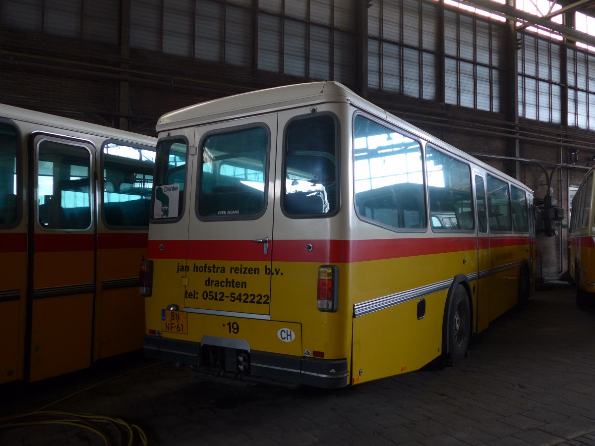 (156'917) - FRAM Drachten - Nr. 19/BN-NF-61 - Saurer/Tscher (ex Karlen, Stalden Nr. 4; ex P 24'240) am 20. November 2014 in Drachten, Autobusmuseum