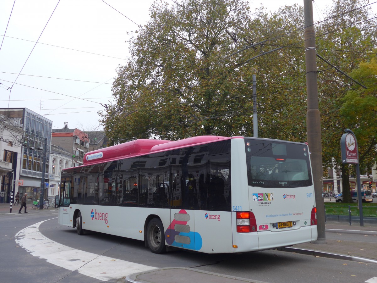 (157'028) - Breng, Ijsselmuiden - Nr. 5411/24-BBG-2 - MAN am 20. November 2014 in Arnhem, Willemsplein