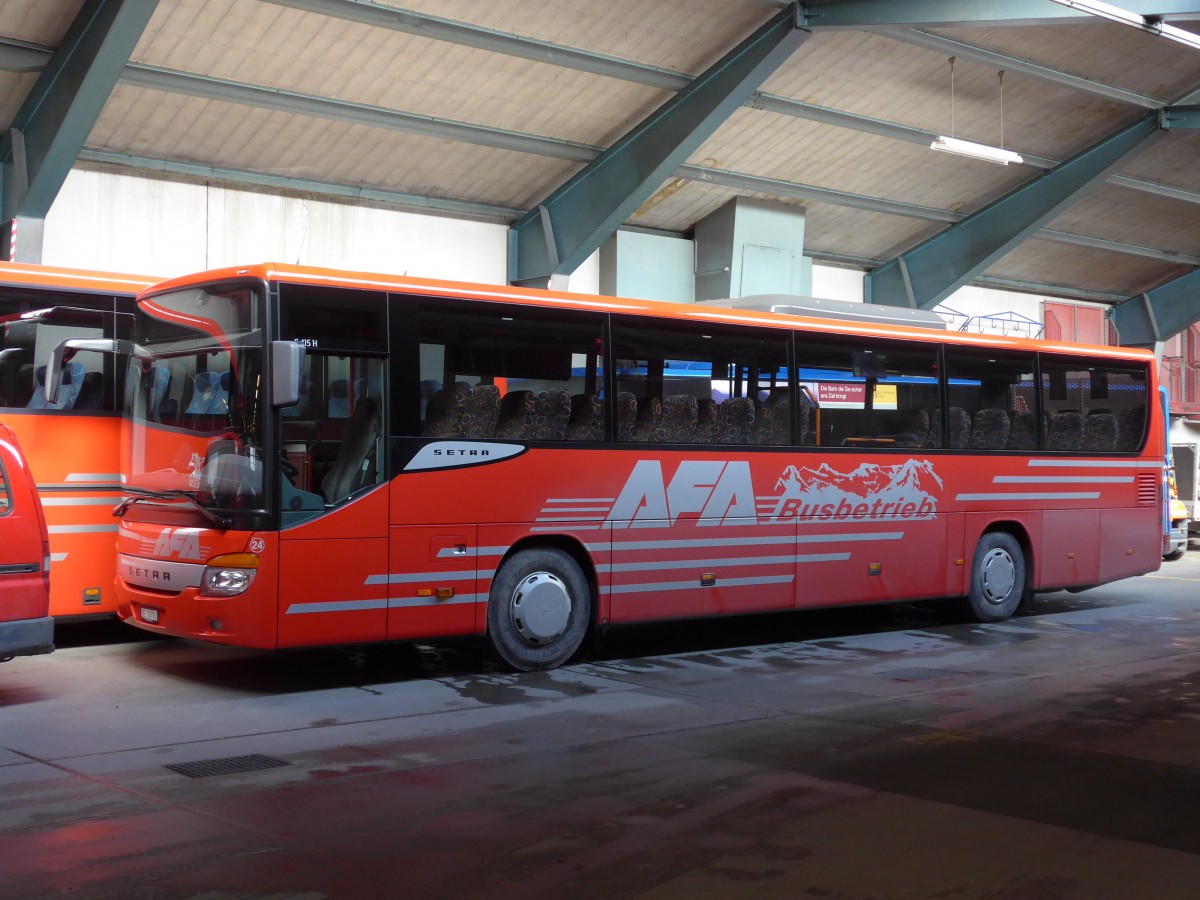 (157'835) - AFA Adelboden - Nr. 24/BE 26'701 - Setra am 20. Dezember 2014 im Autobahnhof Adelboden