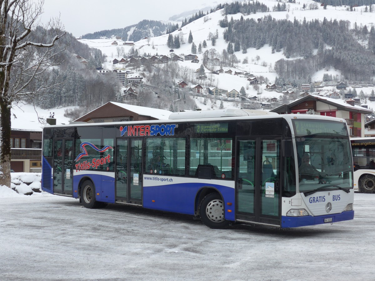 (157'929) - EAB Engelberg - Nr. 2/OW 10'224 - Mercedes (ex Nr. 6; ex TPL Lugano Nr. 11) am 26. Dezember 2014 in Engelberg, Titlisbahnen