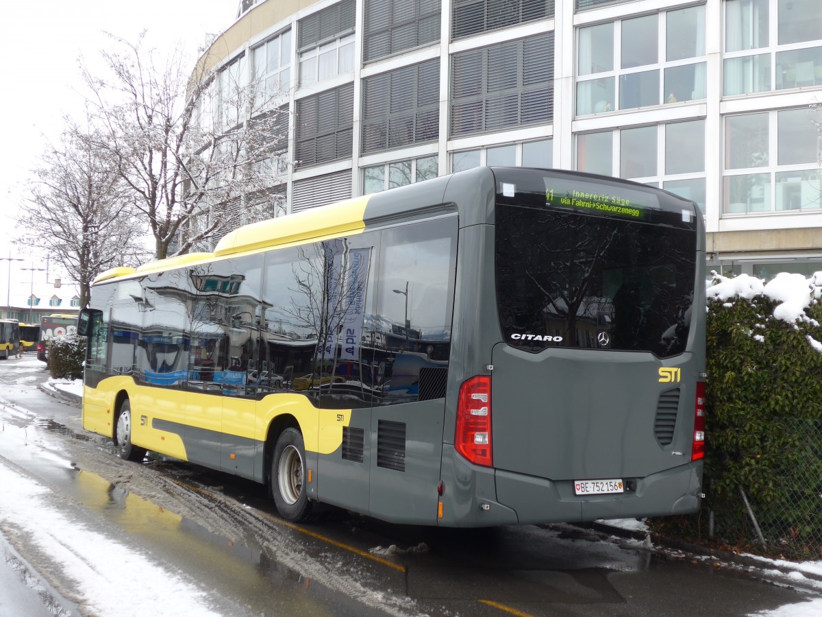 (158'574) - STI Thun - Nr. 156/BE 752'156 - Mercedes am 2. Februar 2015 bei der Schifflndte Thun