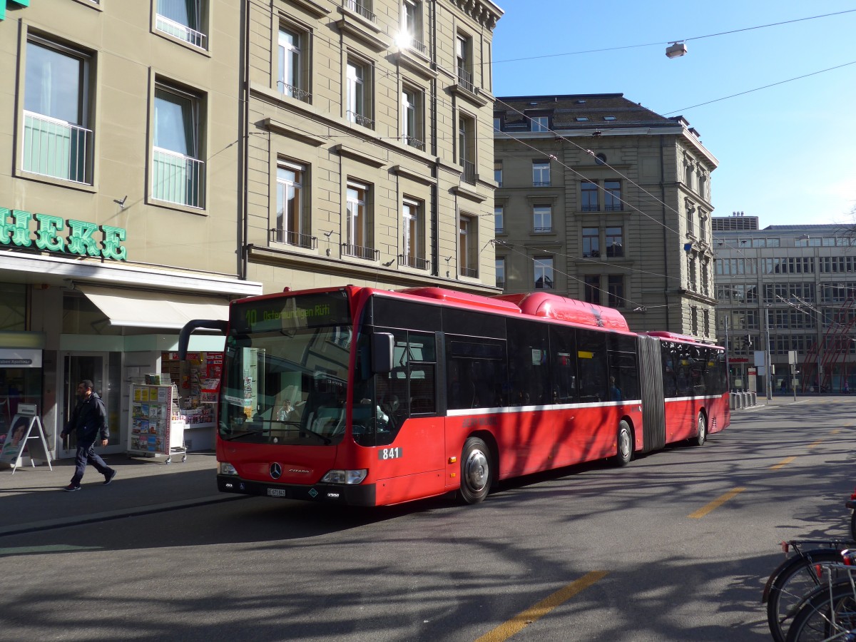 (159'038) - Bernmobil, Bern - Nr. 841/BE 671'841 - Mercedes am 9. Mrz 2015 in Bern, Hirschengraben