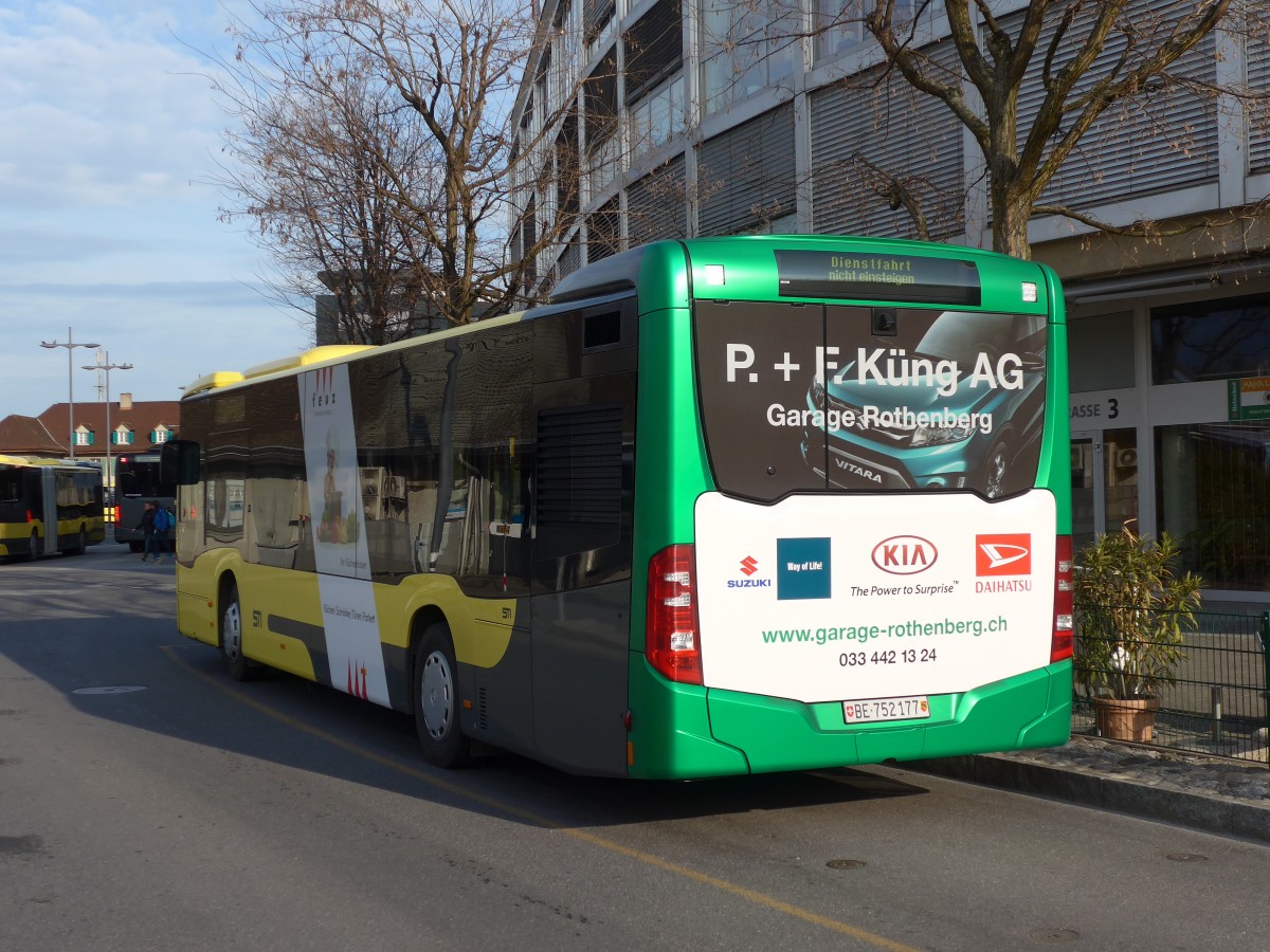 (159'687) - STI Thun - Nr. 177/BE 752'177 - Mercedes am 11. April 2015 bei der Schifflndte Thun