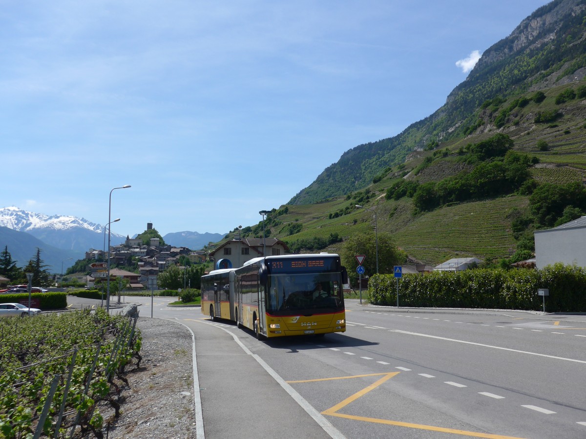 (160'439) - Buchard, Leytron - Nr. 158/VS 141'737 - MAN am 10. Mai 2015 in Saillon, Le Canal