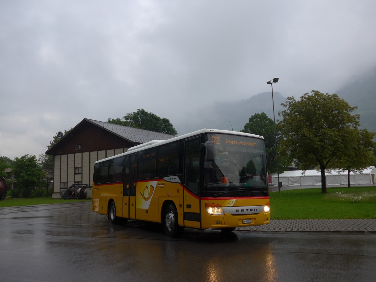 (161'055) - AVG Meiringen - Nr. 65/BE 401'465 - Setra am 25. Mai 2015 in Meiringen, Garage