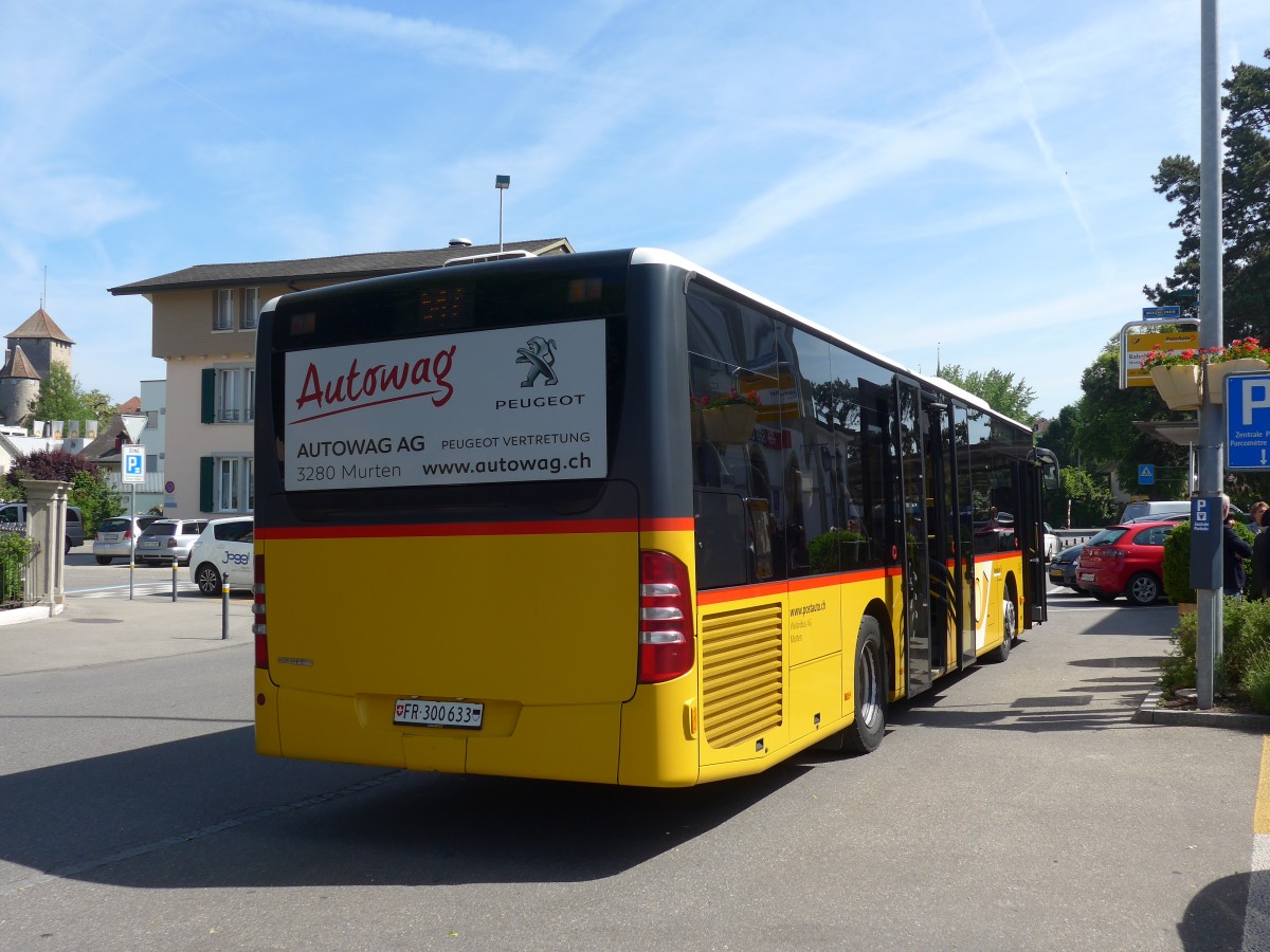 (161'252) - Wieland, Murten - Nr. 50/FR 300'633 - Mercedes (ex Klopfstein, Laupen Nr. 10) am 28. Mai 2015 beim Bahnhof Murten