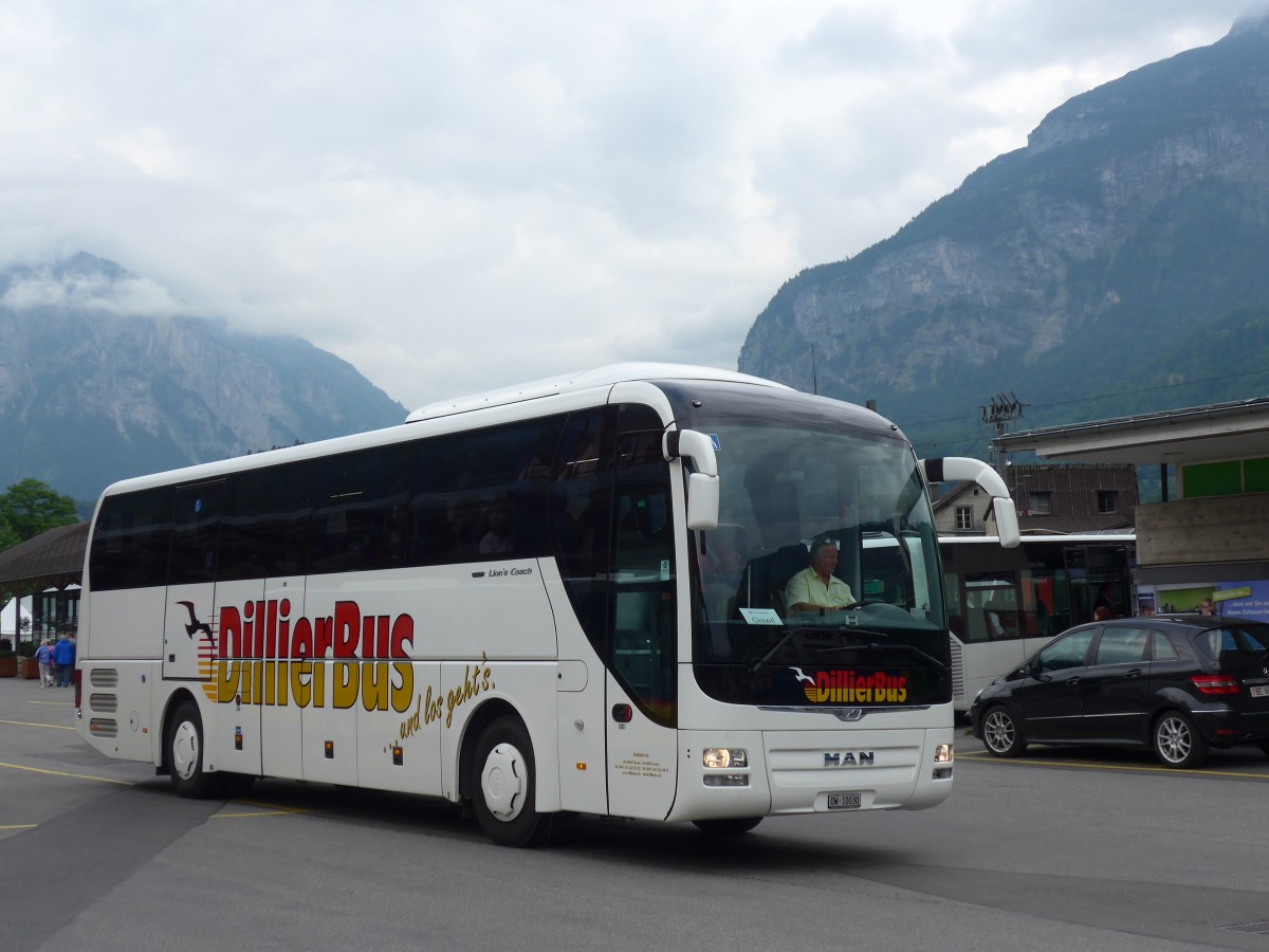 (161'999) - Dillier, Sarnen - OW 10'030 - MAN am 8. Juni 2015 beim Bahnhof Meiringen