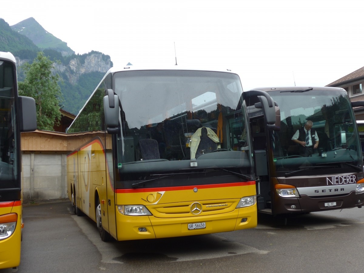 (162'129) - PostAuto Graubnden - GR 56'450 - Mercedes (ex PostAuto Wallis) am 14. Juni 2015 in Meiringen, AZ SBS