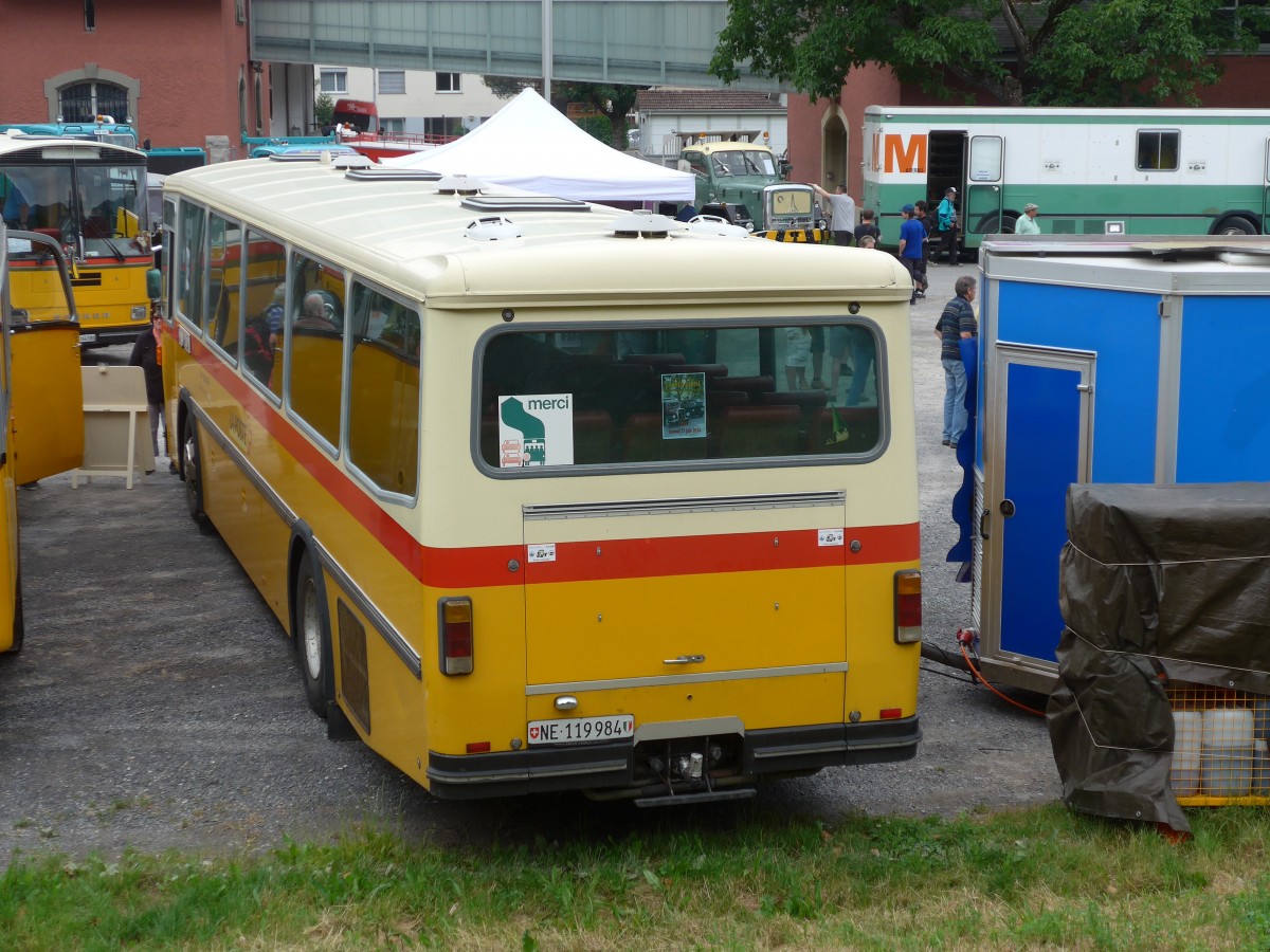 (162'276) - Montandon, Peseux - NE 119'984 - Saurer/Hess (ex P 25'631) am 20. Juni 2015 in Aigle, Saurertreffen