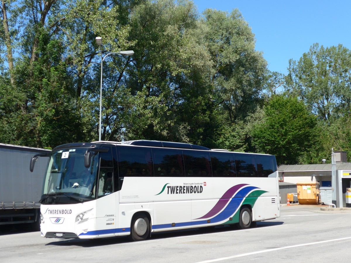 (162'874) - Twerenbold, Baden - Nr. 36/AG 385'901 - VDL am 28. Juni 2015 in St. Margrethen, Raststtte