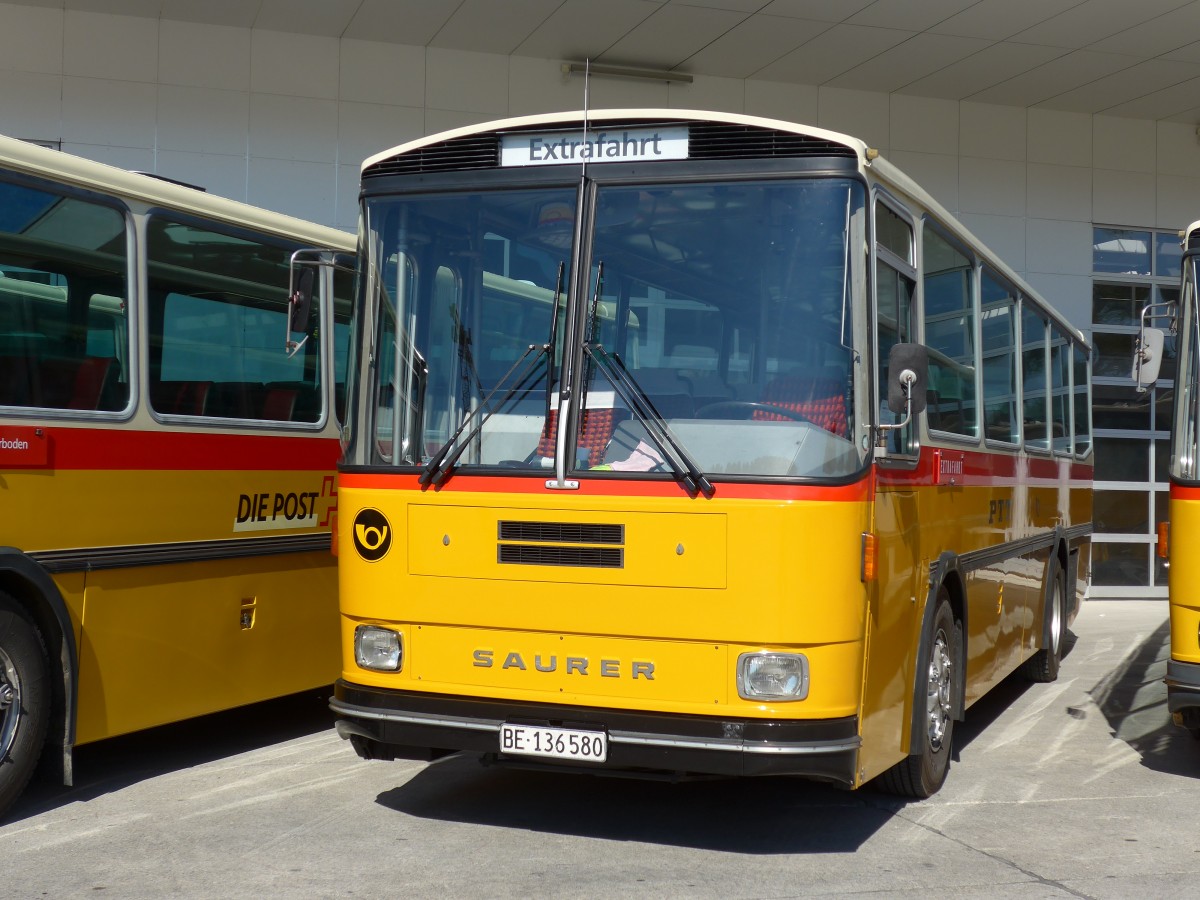 (163'889) - Schumacher, Liebefeld - BE 136'580 - Saurer/Tscher (ex Zimmermann, Niederwangen; ex P 24'289) am 29. August 2015 in Oberkirch, CAMPUS Sursee