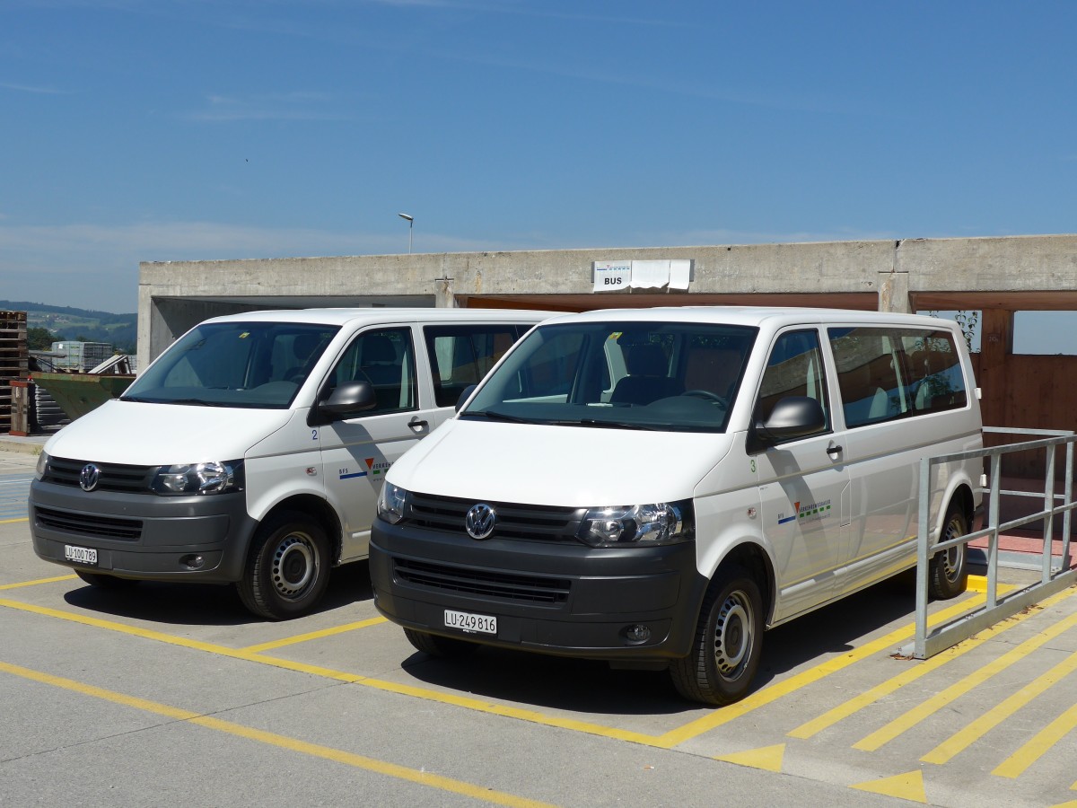 (164'124) - BFS Verkehrswegbauer, Sursee - Nr. 3/LU 249'816 - VW am 29. August 2015 in Oberkirch, CAMPUS Sursee