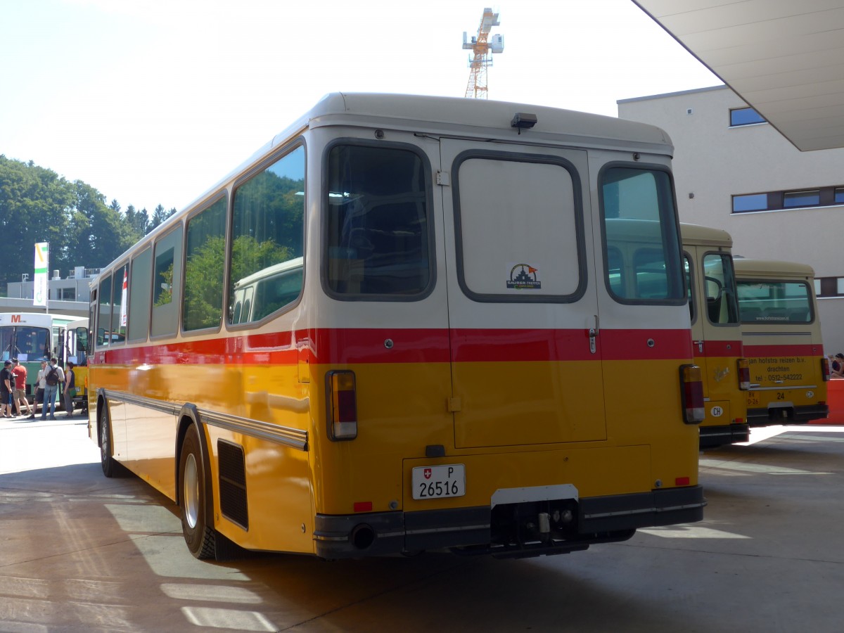 (164'144) - Gloor, Staufen -  P 26'516  - Saurer/Hess (ex ALMAT, Tagelswangen; ex P 26'516) am 29. August 2015 in Oberkirch, CAMPUS Sursee