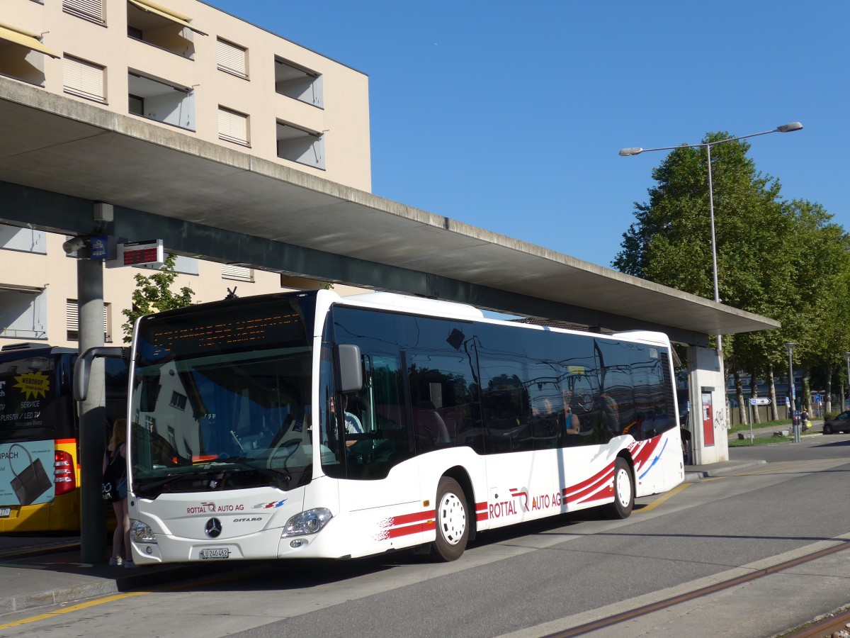 (164'254) - ARAG Ruswil - Nr. 37/LU 240'462 - Mercedes am 29. August 2015 beim Bahnhof Sursee