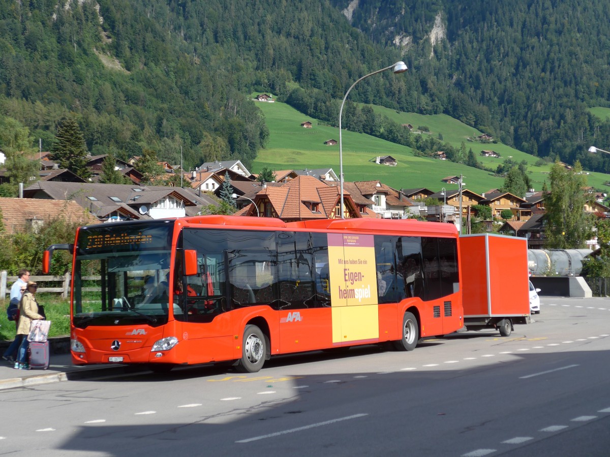 (164'391) - AFA Adelboden - Nr. 27/BE 26'773 - Mercedes am 6. September 2015 beim Bahnhof Frutigen