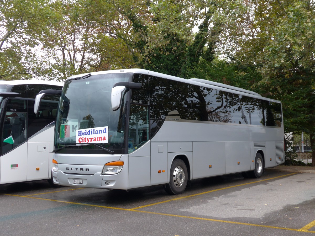 (164'938) - Meier, Zrich - ZH 115'567 - Setra am 17. September 2015 in Zrich, Silhquai