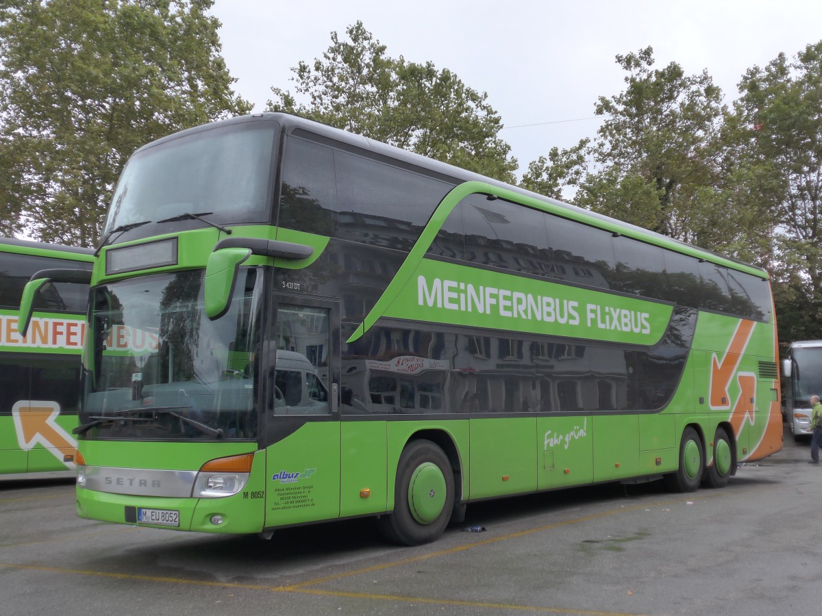 (164'940) - Aus Deutschland: Albus, Mnchen - Nr. M8052/M-EU 8052 - Setra am 17. September 2015 in Zrich, Sihlquai