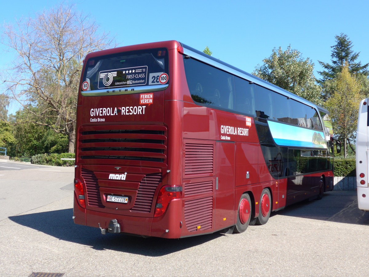 (165'478) - Aus der Schweiz: Marti, Kallnach - Nr. 28/BE 572'228 - Setra am 21. September 2015 in Rust, Europapark